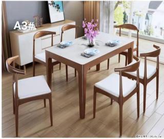 T08高级长方桌，胡桃色  1.35米带炉一桌四椅650元，现货11套。 - 镇江28生活网 zj.28life.com