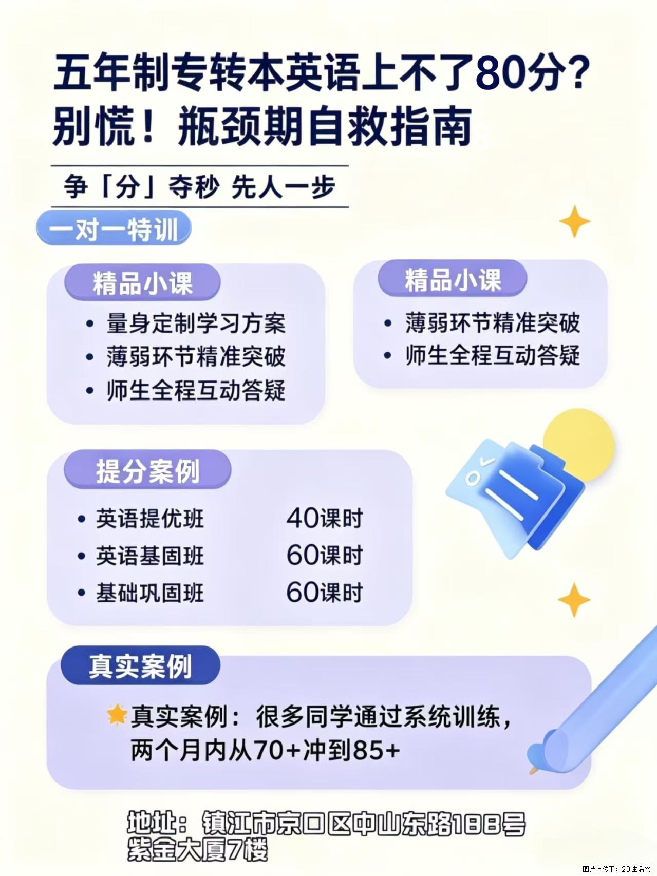 五年制专转本英语上不了80分？ - 综合信息 - 其他综合 - 镇江分类信息 - 镇江28生活网 zj.28life.com