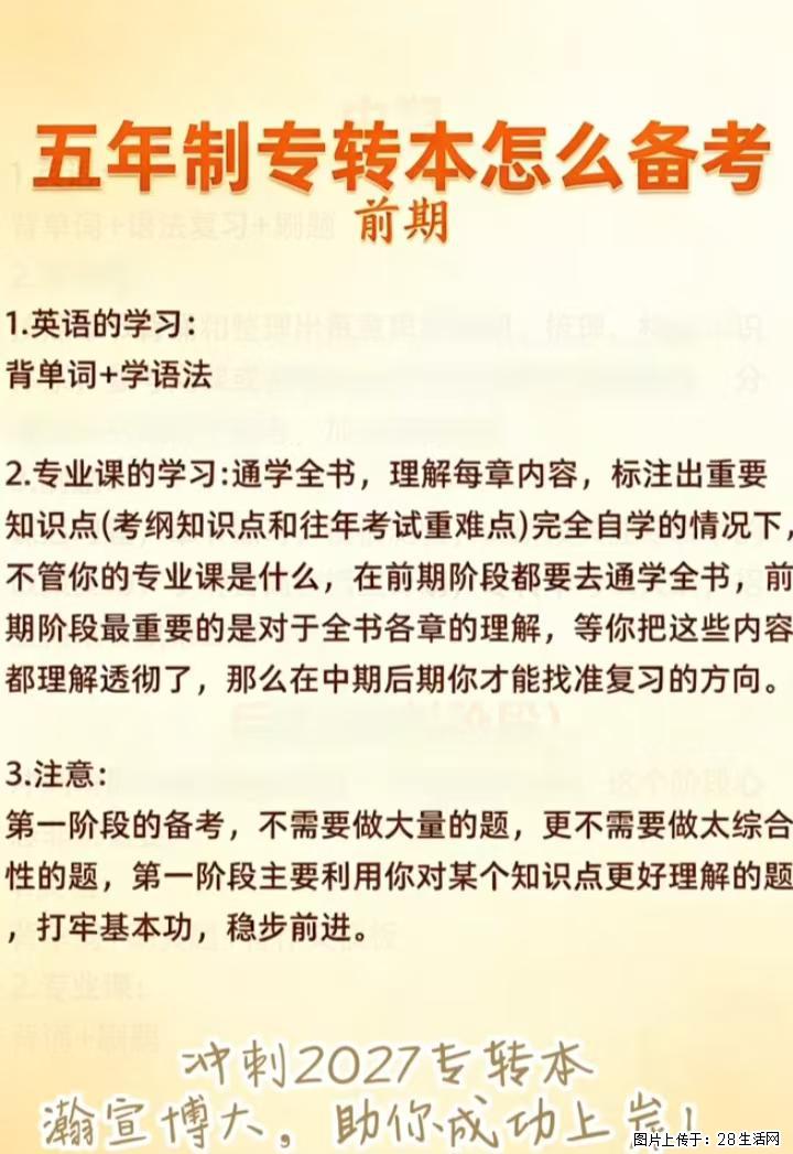 五年制专转本分阶段备考攻略，跟着瀚宣博大稳步备战 2027 上岸 - 新手上路 - 镇江生活社区 - 镇江28生活网 zj.28life.com