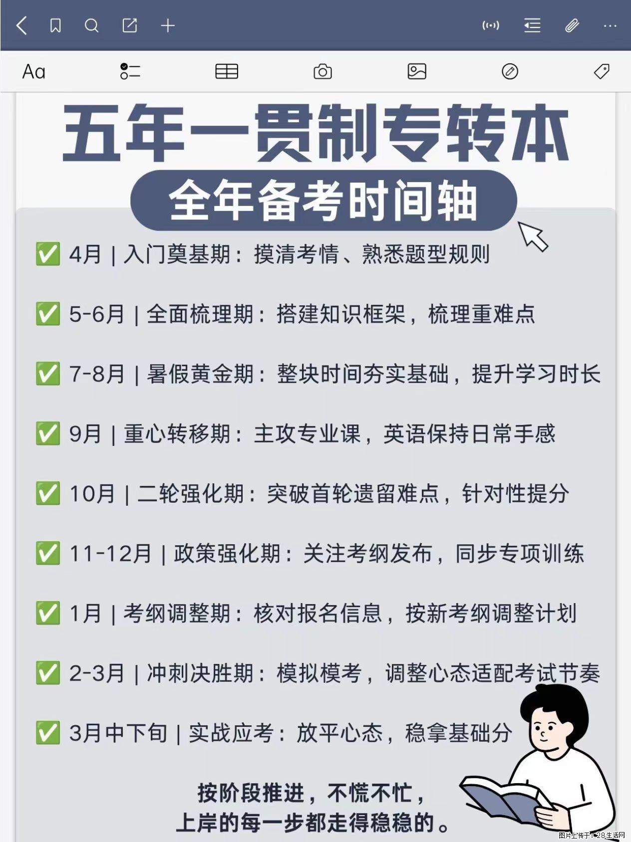 五年制专转本全年备考规划｜时间轴+核心策略双攻略，稳稳上岸本科 - 综合信息 - 其他综合 - 镇江分类信息 - 镇江28生活网 zj.28life.com