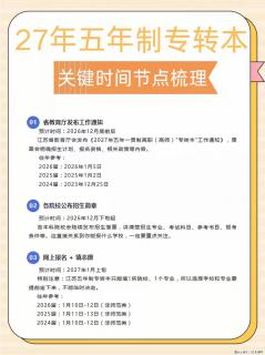 2027 江苏五年制专转本关键时间节点梳理 - 镇江28生活网 zj.28life.com