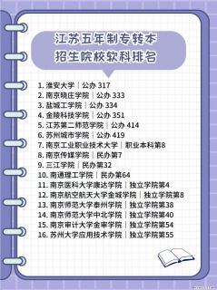 江苏五年制专转本｜招生院校软科排名参考 - 镇江28生活网 zj.28life.com